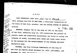 A scanned deed